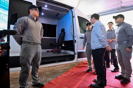 2025年6月20日行政院長卓榮泰視察基隆海巡強化海防安全韌性暨勗勉同仁