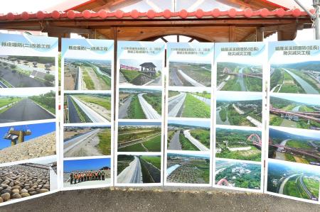2025年7月5日行政院長卓榮泰視察彰化芬園貓羅溪溪頭堤防河道整理改善工程