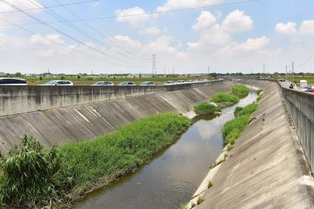 2025年7月5日行政院長卓榮泰視察雲林大埤鄉延潭大排整體治理