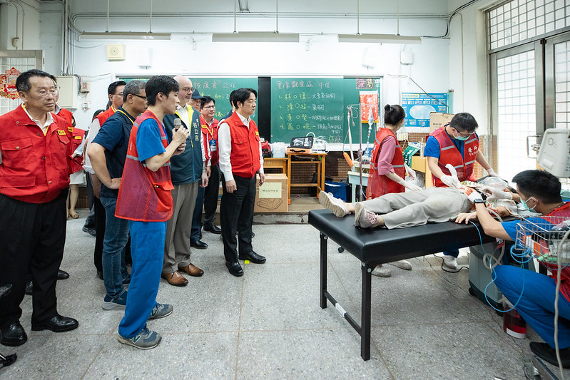 賴清德總統今（17）日下午視導臺北市2025城鎮韌性演習