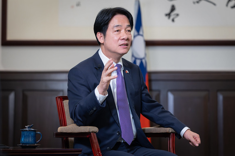 賴清德總統日前接受《日本經濟新聞》專訪
