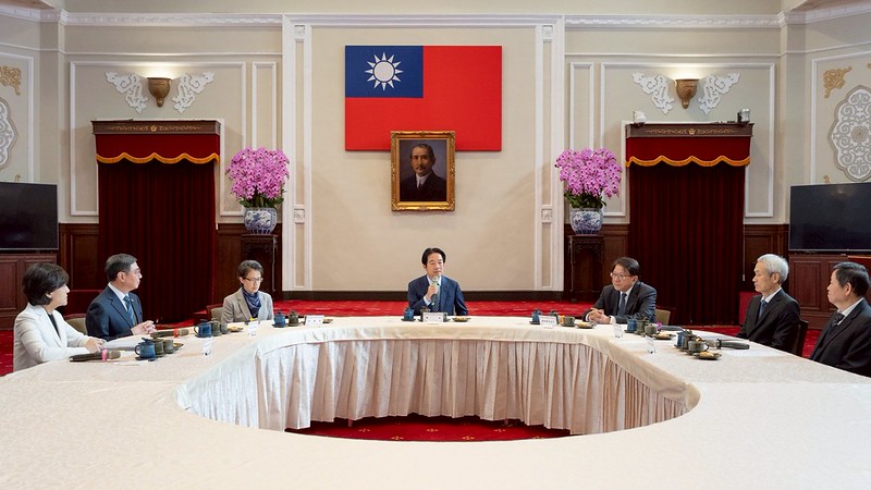 賴清德總統今（15）日上午在總統府與行政院及考試院進行國政茶敘