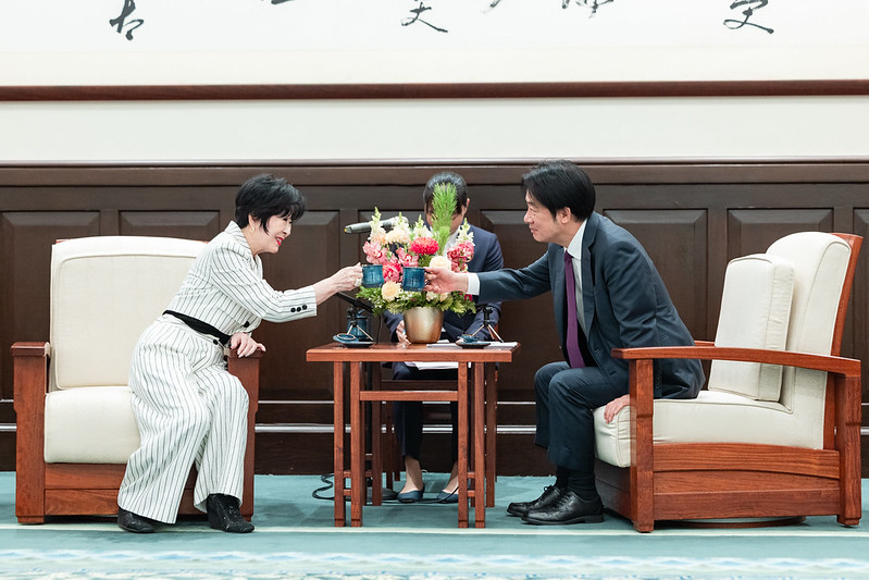 賴清德總統今（4）日下午接見「日本參議院前議長山東昭子乙行」