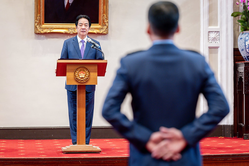 賴清德總統今（25）日上午主持「中華民國115年3月份將官晉任授階典禮」