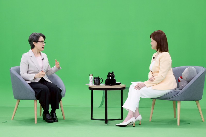 蕭美琴副總統今（5）日接受「鏡電視」專訪