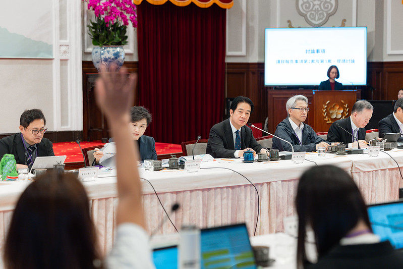 賴清德總統今（30）日下午主持「國家氣候變遷對策委員會第5次委員會議」