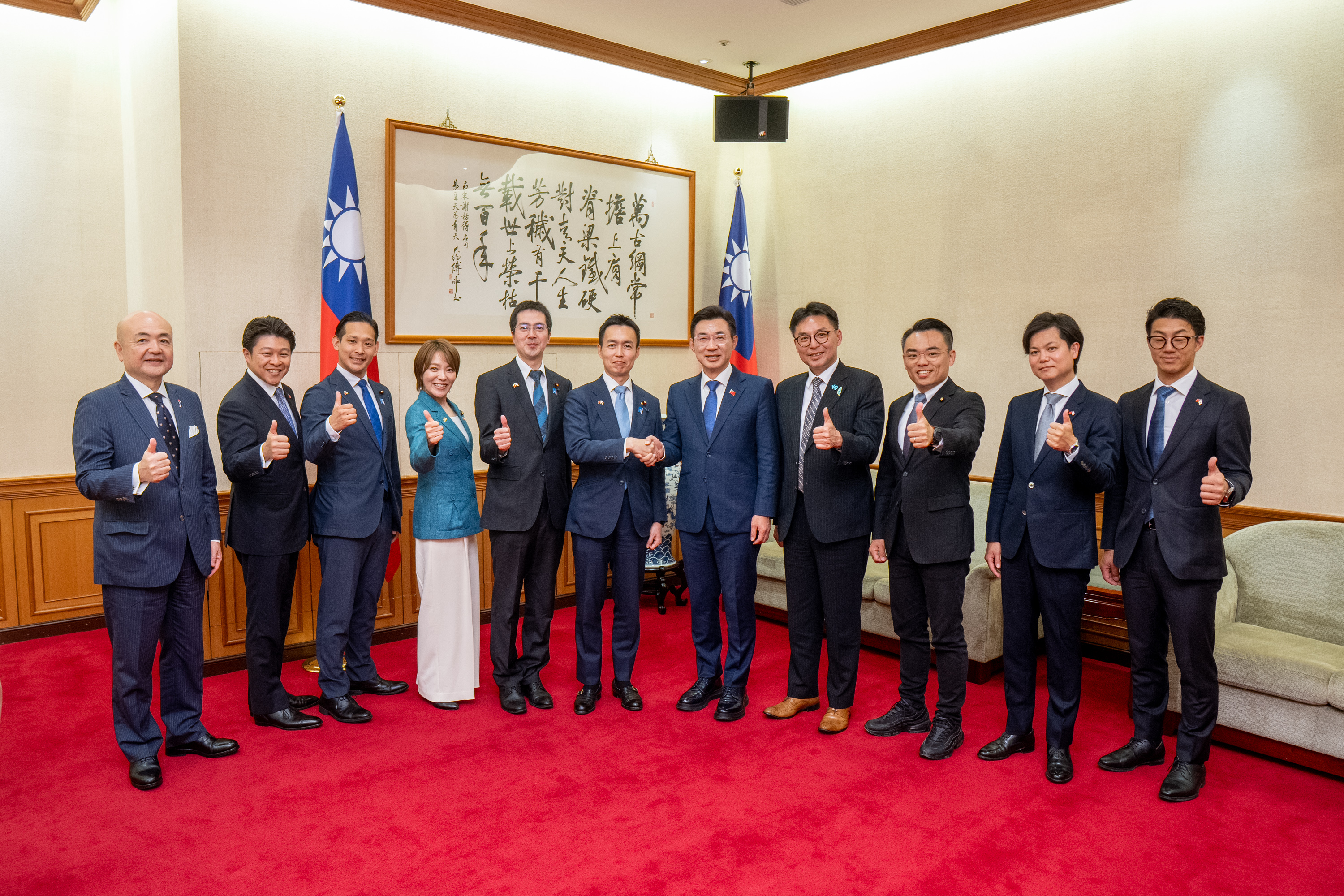 立法院接待及款宴「日本自民黨青年局」平沼正二郎局長訪團一行的圖片