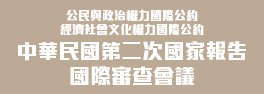 法務部兩公約第2次國家報告國際審查會議宣傳網站