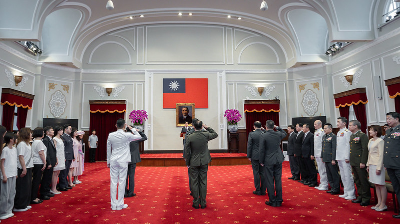 賴清德總統今（28）日下午主持「中華民國115年6月份將官晉任授階典禮」